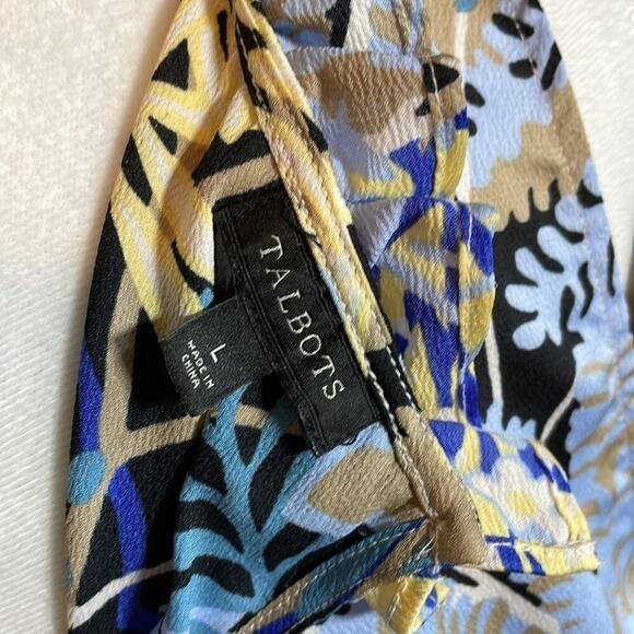 Talbot’s ruffle neck tank top blouse, size L - Picture 7 of 8